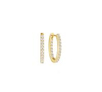Sif Jakobs Ellisse Piccolo Earrings Goldplated Silver SJ-E2312-CZ-YG - Woman - 925 Sterling Silver Gold
