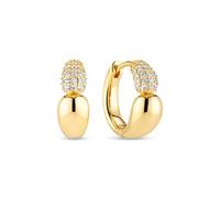 Sif Jakobs Goccia Creolo Piccolo Earrings Goldplated Silver SJ-E2582-CZ-YG - Woman - 925 Sterling Silver Gold