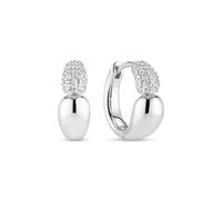 Sif Jakobs Goccia Creolo Piccolo Earrings Silver SJ-E2582-CZ - Woman - 925 Sterling Silver Silver