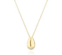 Sif Jakobs GOCCIA Necklace 18 ct. Goldplated Silver SJ-N2479-CZ-YG - Woman - 925 Sterling Silver Gold 45 cm