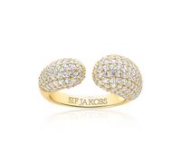 Sif Jakobs GOCCIA Ring 18 ct. Goldplated Silver SJ-R2481-CZ-YG-56 - Woman - 925 Sterling Silver Gold 56