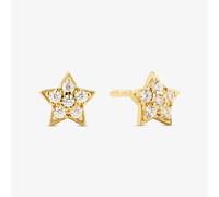 Sif Jakobs Gold Plated Astri Cubic Zirconia Star Stud Earrings SJ-E2706-CZ-YG