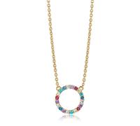 Sif Jakobs Gold Plated Biella Grande Necklace SJ-C338-XCZ-YG - Contemporary - 18k Gold Plated