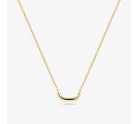 Sif Jakobs Gold Plated Capriana Pianura Curve Bar Necklace SJ-N2600-YG