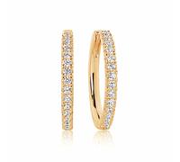 Sif Jakobs Gold Plated Ellera Grande Earrings SJ-E2869-CZ-YG - Distinctive - 18k Gold Plated