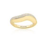 Sif Jakobs Gold Plated Glorenza Ring SJ-R2483-CZ-YG - 54 - 18k Gold Plated