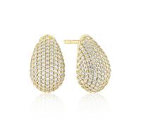 Sif Jakobs Gold Plated Goccia Altro Earrings SJ-E2480-CZ-YG - Refined - 18k Gold Plated