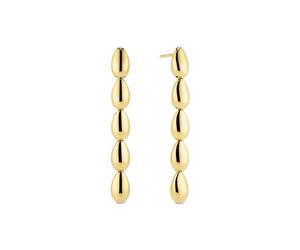 Sif Jakobs Gold Plated Goccia Cinque Pianura Earrings SJ-E2593-YG - - 18k Gold Plated