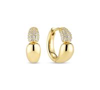 Sif Jakobs Elegant Gold Earrings - Goccia Creolo Piccolo - 18k Gold Plated