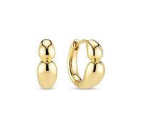 Sif Jakobs Gold Plated Goccia Creolo Piccolo Pianura Earrings SJ-E2582-YG - - 18k Gold Plated