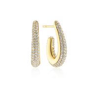 Sif Jakobs Gold Plated Goccia Parvus Earrings SJ-E2486-CZ-YG - Bold - 18k Gold Plated