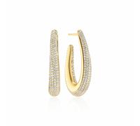 Sif Jakobs Gold Plated Goccia Piccolo Earrings SJ-E2484-CZ-YG | Acotis - 18k Gold Plated