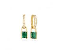 Sif Jakobs Green Zirconia Roccanova Earrings SJ-E42252-GCZ-YG - Gold Plated / Zirconia
