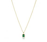 Sif Jakobs Green Zirconia Roccanova Piccolo Necklace SJ-N42260-GCZ-YG - Gold Plated / Zirconia