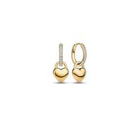 Sif Jakobs Julia Creolo Earrings 18 ct. Goldplated Silver SJ-E2612-CZ-YG - Woman - 925 Sterling Silver Gold