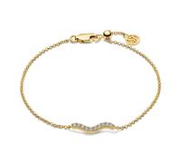 Sif Jakobs Julia Piccolo Bracelet 18 ct. Goldplated Silver SJ-B3859-CZ-YG - Woman - 925 Sterling Silver Gold