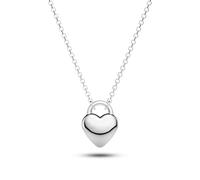 Sif Jakobs Julia Piccolo Sterling Silver Puff Heart Pendant Necklace