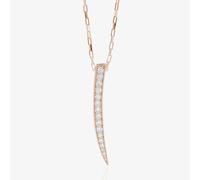 Sif Jakobs Ladies Rose Gold-Plated 'Pila' Graduated White Cubic Zirconia Pendant SJ-P1012-CZ(RG)/70