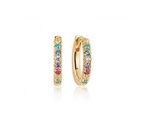 Sif Jakobs Multicoloured Zirconia Ellera Medio Earrings SJ-E2859-XCZ(YG) - - Gold Plated / Zirconia