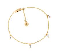 Sif Jakobs PRINCESS BAGUETTE Bracelet Goldplated Silver SJ-B22028-CZ-SG - Woman - 925 Sterling Silver Gold 20 cm