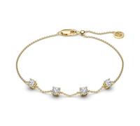 Sif Jakobs Princess Bracelet Stainless Steel SJ-B4MMRD-CZ-YG - Woman - Gold Gold Adjustable