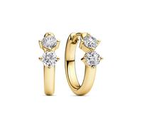 Sif Jakobs Princess Earrings Goldplated Silver SJ-E2850-CZ-YG - Woman - 925 Sterling Silver Gold 14 mm