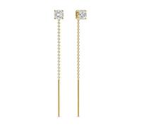 Sif Jakobs Princess Earrings Goldplated Silver SJ-E45MMRD-CZ-YG - Woman - 925 Sterling Silver Gold