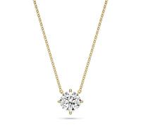 Sif Jakobs Princess Necklace Goldplated Silver SJ-N7MMRD-CZ-YG - Woman - 925 Sterling Silver Gold Adjustable