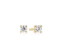 Sif Jakobs Princess Piccolo Earrings Goldplated Silver SJ-E3MMRD-CZ-YG - Woman - Quartz - 925 Sterling Silver Gold