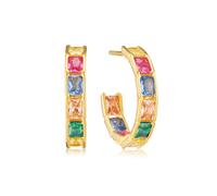 Sif Jakobs ROCCANOVA CIRCOLO Earrings Goldplated Silver SJ-E42272-XCZ-YG - Woman - 925 Sterling Silver Gold/Multicoloured 20 mm