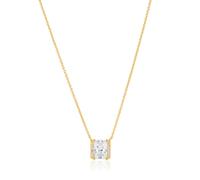 Sif Jakobs Roccanova Necklace 18 ct. Goldplated Silver SJ-N42276-CZ-YG - Woman - 925 Sterling Silver Gold/White 45 cm