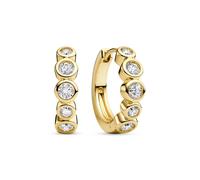 Sif Jakobs Sardinien Earrings Stainless Steel SJ-E2668-CZ-YG - Woman - 925 Sterling Silver Gold 16 mm