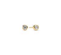 Sif Jakobs Sardinien Uno Earrings Goldplated Silver SJ-E2630-CZ-YG - Woman - 925 Sterling Silver Gold 6 mm