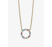 Sif Jakobs Sif Jakobs Biella Grande 18ct Gold-Plated Sterling-Silver and Zirconia Pendant Necklace Gold 42cm