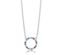 Sif Jakobs Sterling Silver Biella Grande Necklace SJ-C338-XCZ - Elegant - 925 Sterling silver