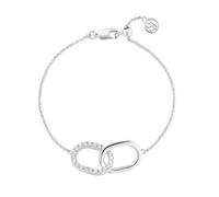 Sif Jakobs Sterling Silver Capizzi Due Piccolo Bracelet SJ-B42236-CZ - - 925 Sterling Silver