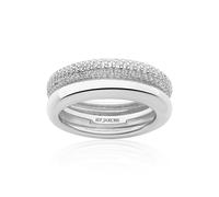 Sif Jakobs Sterling Silver Carrara Ring SJ-R2476-CZ - Contemporary Appeal | - 52 - 925 Sterling Silver