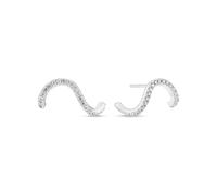 Sif Jakobs Sterling Silver Ellera Waves Earrings SJ-E3890-CZ - Elegant - 925 Sterling Silver