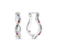 Sif Jakobs Sterling Silver Ellera Waves Grande Earrings SJ-E3869-XCZ - - 925 Sterling Silver