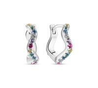 Sif Jakobs Sterling Silver Ellera Waves Medio Earrings SJ-E3859-XCZ - - 925 Sterling Silver