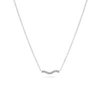 Sif Jakobs Sterling Silver Ellera Waves Necklace SJ-N3859-CZ - Bold - 925 Sterling Silver