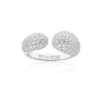Sif Jakobs Sterling Silver Goccia Ring SJ-R2481-CZ - Polished Quality | - 54 - 925 Sterling Silver