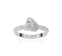Sif Jakobs Sterling Silver Imperia Piccolo Ring SJ-R10751-CZ - Modern Style - 56 - 925 Sterling Silver