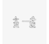 Sif Jakobs Sterling Silver Lucente Due Double Cubic Zirconia Stud Earrings SJ-E2702-CZ