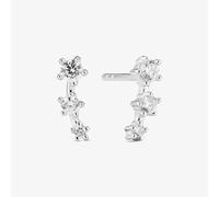 Sif Jakobs Sterling Silver Lucente Tre Three Cubic Zirconia Stud Earrings SJ-E2703-CZ
