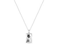 Sif Jakobs Sterling Silver Roccia Rettangolo Necklace SJ-P2728 - Sterling Silver / Rhodium Plated