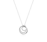 Sif Jakobs Sterling Silver Spirale Necklace SJ-N2590-CZ - Bold Statement | - 925 Sterling Silver