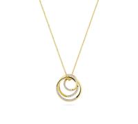 Sif Jakobs Sterling Silver Spirale Necklace SJ-N2590-CZ-YG - Refined - 925 Sterling Silver