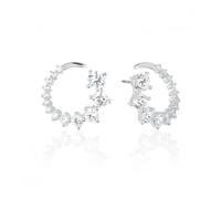 Sif Jakobs White Zirconia Belluno Circolo Earrings SJ-E42109-CZ-SS - Bold - Sterling Silver / Zirconia