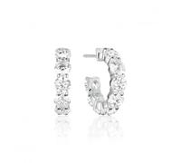 Sif Jakobs White Zirconia Belluno Creolo Earrings SJ-E42115-CZ-SS - - Sterling Silver / Zirconia